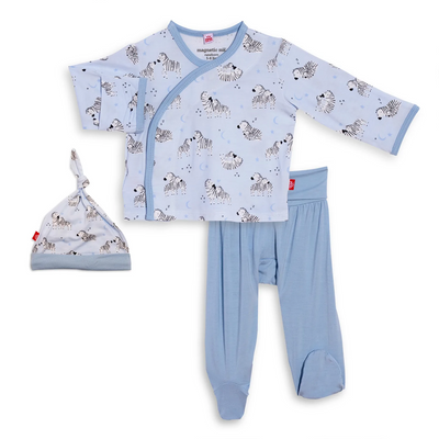 z best time of our lives blue modal magnetic 3-piece kimono set