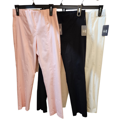 Pull on Ankle Pants with Front Slit (3 Colors) 14267