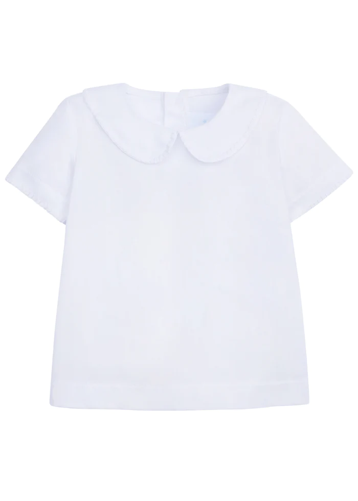 Whipstitch Day Shirt - Solid White